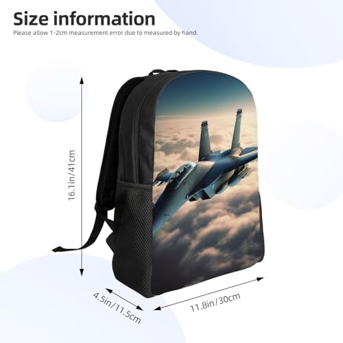 Travel Backpack for Women Men Aircraft Fighter Jets Laptop Backpack Large College Bag Waterproof Casual Daypack4