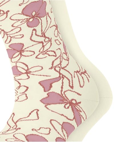 Calcetines de algodón orgánico Esprit mujer premium pack de 2 pares transpirables Flower Sketch 4