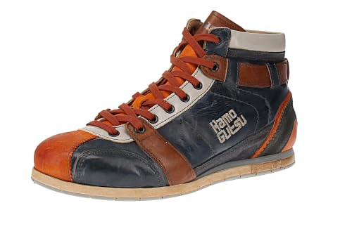 Kamo-Gutsu Tifo-112 Baskets pour homme - Arancio-Blu, Orange et bleu, 42 EU