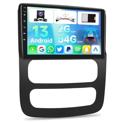 [2G+64G] Car Radio for Dodge Ram 1500 2500 3500 2002 2003 2004 2005, Android Touch Screen Car Play Stereo, Wireless Carplay/Android Auto/EQ Audio/SWC/Bluetooth + AHD Backup Camera -  EKAT