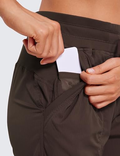 Image of CRZ YOGA Ease Line Joggers 26 inch /28.5 inch /30.5 inch | Casual, Lightweight, Ruched Design, Pockets, for Women