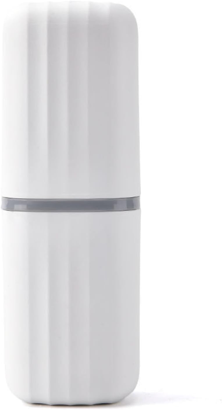 Travel Curry - Travel Toothbrush Cup Case, Portable Toothbrush Holder Case for Traveling, Camping, Business Trip and School, Plastic Toothbrushes Toothpaste Set with Color Options (White) (B0CRVQJJK6) Amazon Price History, Amazon Price Tracker