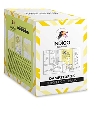 Image of Indigo Damp Stop 2K Protect Plus Waterproofing Matt Finish - Grey | Premium Paint | 5kg | Grey