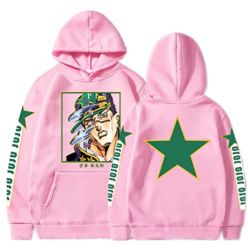 keephen Sweat à Capuche JoJo's Bizarre Adventure Pull Mode imprimé Kujo Jotaro Sweat Unisexe JoJo Cosplay imprimé en 3D avec Poches Cover