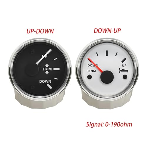 Indicateur de trim bateau 12V 24V universel étanche 52mm - 4