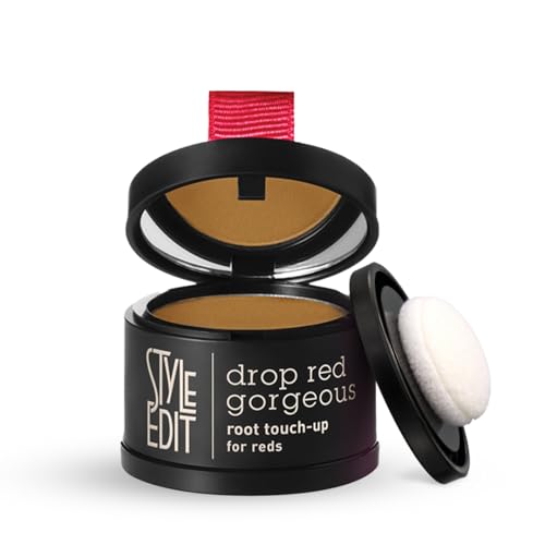 Image of Style Edit Root Touch Up Powder | Temporary Hair Color for Gray Roots and Thinning Hair | Salon-Quality, Transfer-Resistant Hair Concealer | Light Red, 0.13 oz (Pack of 1)
