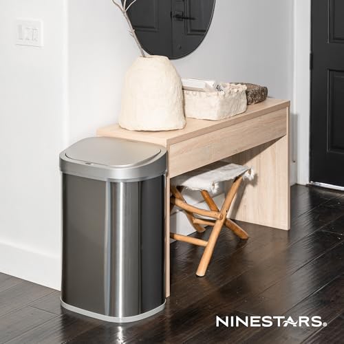 Ninestars DZT-80-35 Caneca de Basura Infrarroja Oval 80L miniatura 4