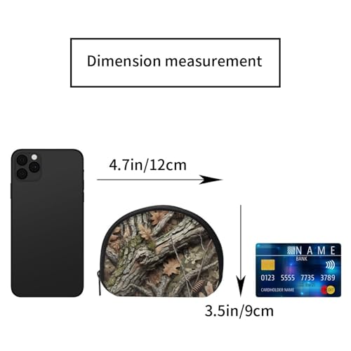 Portable Coin Purse Camo-Leaves-Tree-Branches Mini Zippered Money Pouch Card Holder2