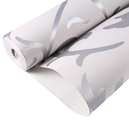 3D Vertical Wallpaper, Gold Silver Embossed, Nonwoven Material, 10m, for Living Room and Bedroom Luxury Home Decor - Image 3