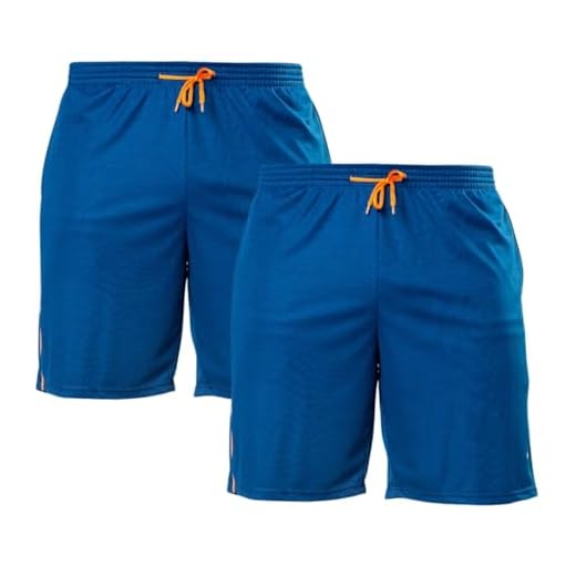 Kit 2 Bermudas Masculina Com Bolso Short Corrida Calçao Futebol Leve Confortável (BR, Alfa, XGG, Regular, Regular, Marinho)