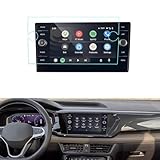 LUWU Taos Screen Protector Compatible with 2022 2023 2024 Volkswagen Taos Interior Accessories 2023 2024 VW Taos S/SE/SEL Screen Protector Tempered Glass 2023 2024 VW Taos Touchscreen 8Inch