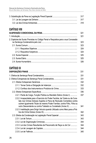 Manual da Sentença Criminal e Dosimetria da Pena - 2A. Ed