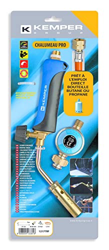 Chalumeau de soudure professionnel + Détendeur Propane + Tuyau gaz 1.5 m KEMPER