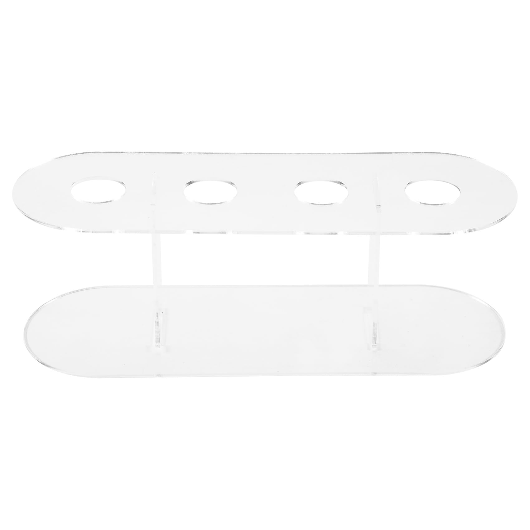 JAVERGGN 1pcs Acrylic 4-Hole Double layer Ice Cream Cone Stand