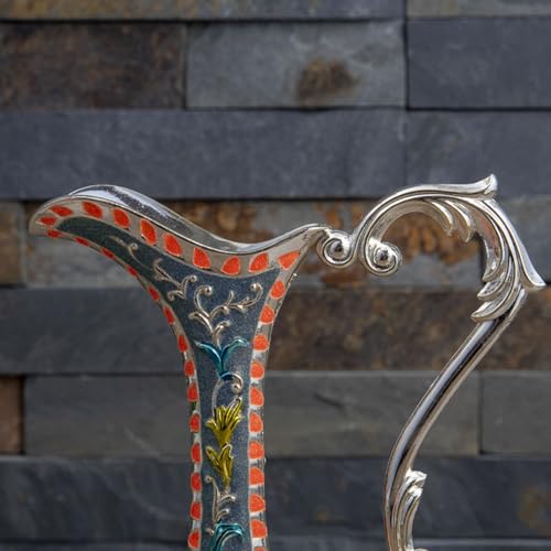 Récipient d'arrangement de fleurs en métal antique pour décorations de table - 6