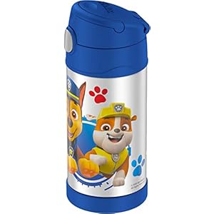 THERMOS-FUNTAINER-12-Ounce-Stainless-Steel-Vacuum-Insulated-Kids-Straw-Bottle-Paw-Patrol