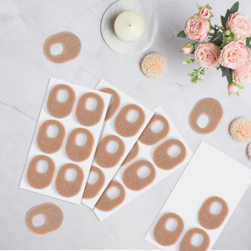 Image of 24Pcs Callus Pads，Soft Felt Callus Oval Shape Cushion Pads for Toes and Feet, Reduce Pain, Pressure and Friction from Shoes