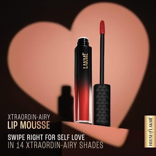 Image of Lakme Xtraordin-airy Lip Mousse New Flame Red
