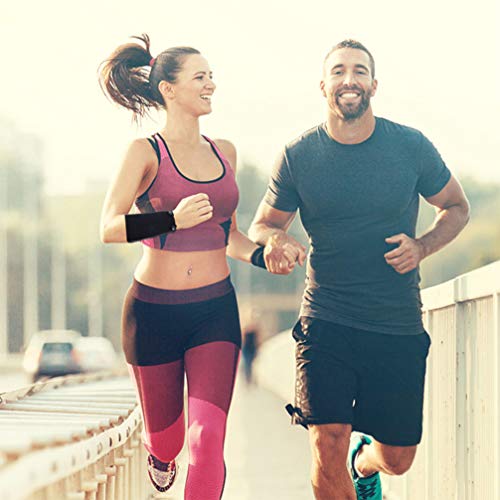 BESPORTBLE Braçadeira de 2 peças para exercícios, corrida, ciclismo, para chaves de celular, bolso p
