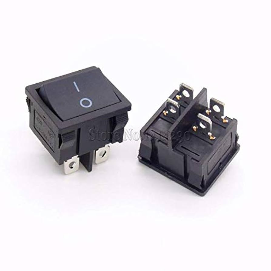 Switches KCD5 21x24mm 21x24mm Rocker Switches Kit 4 Pin 6Pin