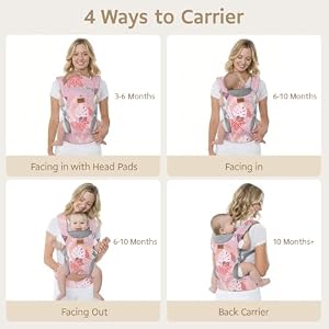 YooxArmor Baby Carrier, Ergonomic Adjustable Toddler Carriers for 7-66 Lbs — photo 5 of 6