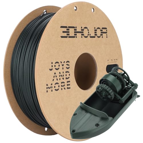 Image of 3DHoJor Carbon Fiber PLA Filament 1.75mm Green 1KG, PLA-CF Filament 3D Printer Filament Dimensional Accuracy + /- 0.03mm, Fits for Most FDM 3D Printers-Green