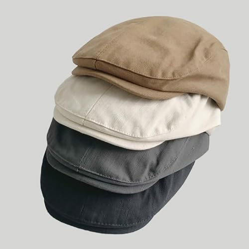 Bigoco Casquette Béret Plate Coton Homme Casquette Réglable Souples Vintage Casquette Newsboy Ivy Gatsby – vue 4