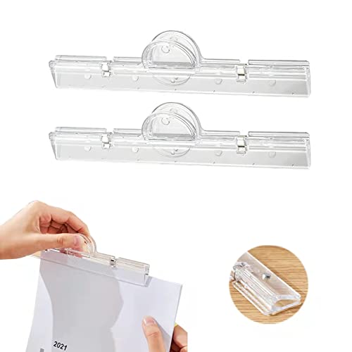 ALLMIRA ブッククリップ マグネットクリップ クリア 磁気クリップ クリップ フォルダサブ オフィス用品 磁石 磁気 安定した 省力化 多機能で便利 目玉クリップ 大 挟み口 (2)