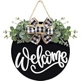 Welcome Sign for Front Door St Patrick's Day Decoration St Patrick's Day Wreath Spring Easter Decor Farmhouse Front Door Wreath - Round Hanging Welcome Home Decor Outdoor Indoor Housewarming Gift