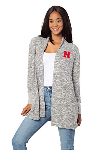 Image of chicka-d Women's Cozy Fleece Cardigan Heather Grey