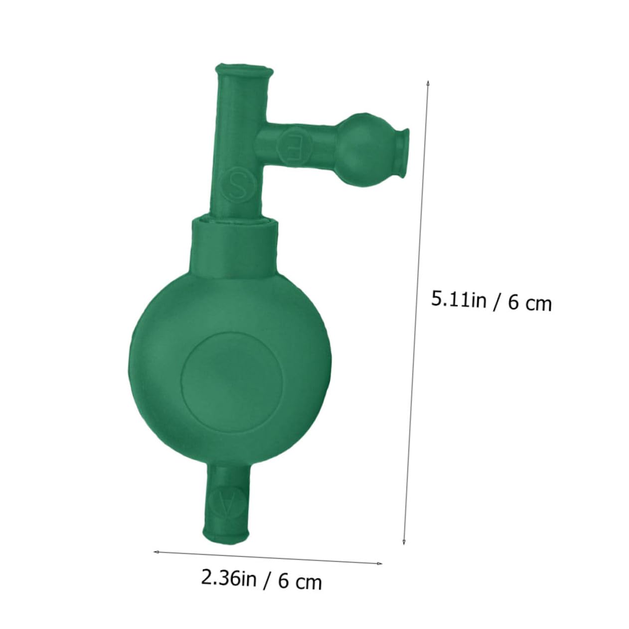 KICHOUSE 2pcs 3 Quantitative Suction Ball Pipette Filler Auto Injector Pipette Sleeve Safety Valves 3 Way Pipette Bulb Lab Pipettes Safety Pipette Filling Machine Suction Bulb Green Rubber