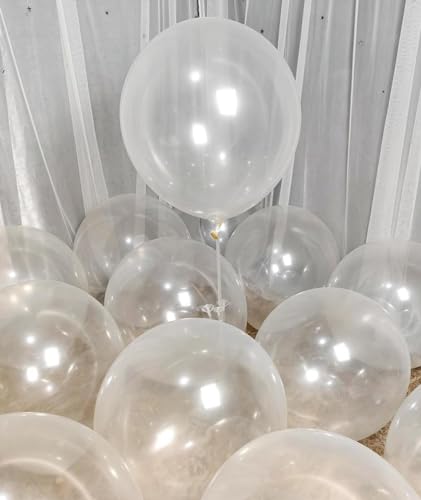 Image of 90 Pack Clear Balloons 18 Inch Clear Balloon - Stunning and Versatile Decorations for Any Occasion ZWZLIULIAN
