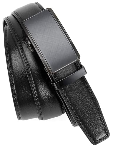 Image of CHAOREN Mens Dress Belt - Mens Ratchet Belt Leather for Dress Pant - Micro Adjustable Belts Fit Everywhere