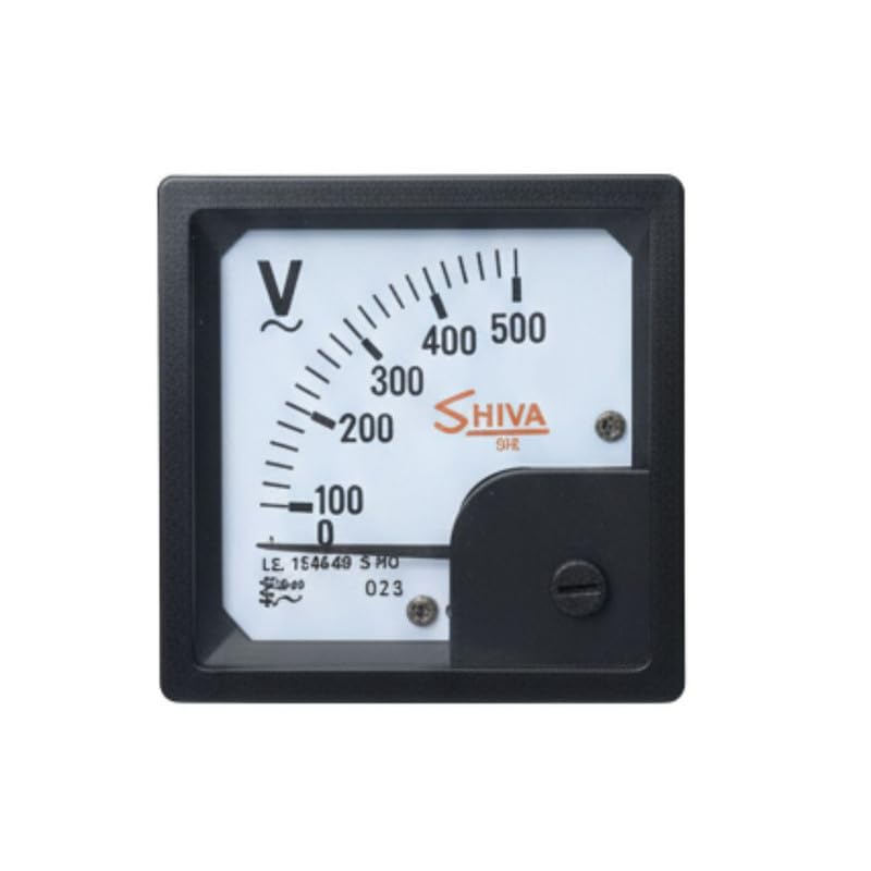 ESPtronics 1 Pc Analog Volt Meter(0-500V) Voltage Range 72mm for Switch Board, Stabilizer, AC Power Line, Laboratory Testing, Industrial Machines, Power Distribution-image-36