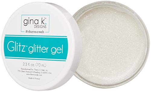 Gina K. Designs para Therm O Web Glitz Glitter Gel, 70 g, Branco