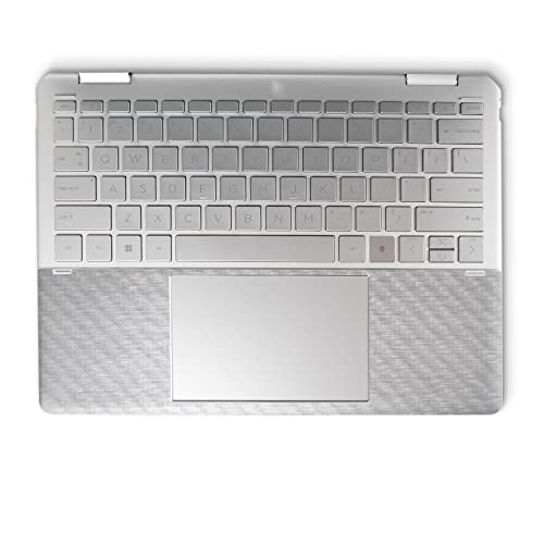 Image of MightySkins Carbon Fiber Skin Compatible with HP Spectre x360 14 inch (2022) Full Wrap Kit - Brushed Aluminium | Protective, Durable Textured Carbon Fiber Finish | Easy to Apply | Made in The USA
