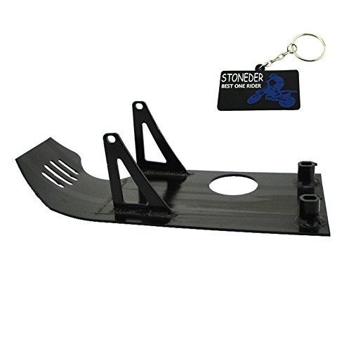 STONEDER Plaque de Protection de Moteur en Aluminium Noir pour Honda CRF50 XR50 2000 2005 2007 Pit Dirt Bikes 50cc 70 90 110 125 140cc Chinese Pit Dirt Bikes Thumpstar BSE Apollo Kayo Stomp Piranha