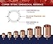 Supply Giant DDUF0012-5 Tee Copper Fittings With Sweat Ends, 1/2 (1 pack, 5 count)