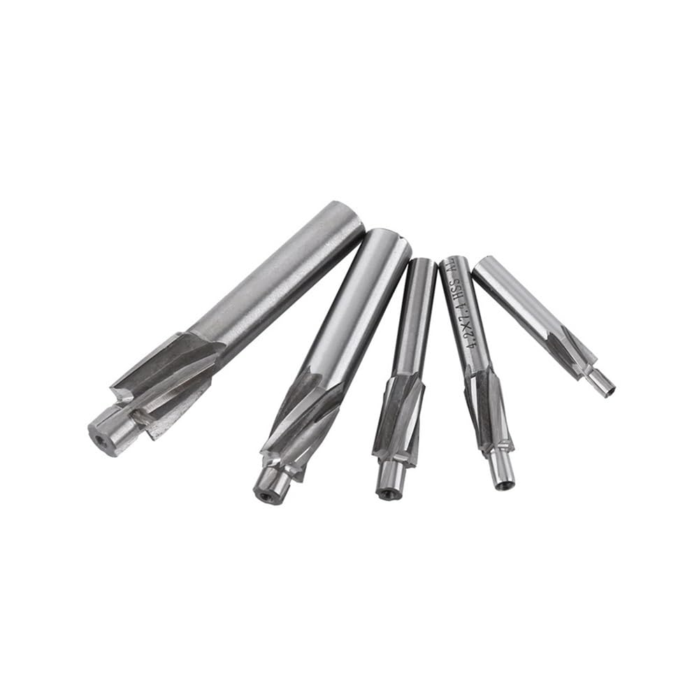 5 Brocas avellanadoras for Fresas de ranurar, precisión for avellanar, HSS 4 Flautas M4, M5, M6 y M8