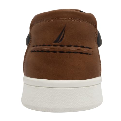 Image of Nautica Men's Slip-On Loafers Casual Moc Toe Sneakers Boat Shoes Slipper for Men - Lightweight & Comfortable - Derwin