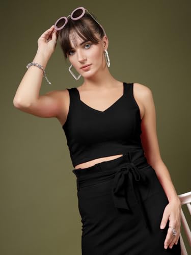 Image of OOMPH! Stretchable Sleeveless Crop Top