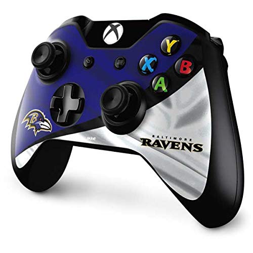 Skinit Decal Gaming Skin Compatible with Xbox One Controller - Officially Licensed NFL Baltimore Ravens Design