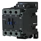 NXC Series Industrial AC Magnetic Contactor, 40A 50A 65A Three-Pole, CJX2 Model for Motor Control Applications (NXC-40 AC 110V)