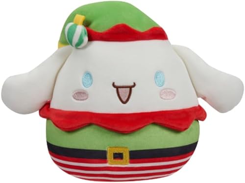 squishmallows - Sanrio Hello Kitty Cinnamoroll - Felpa de 8 pulgadas, Navidad 2023
