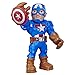 Playskool Heroes Mega Mighties Marvel Super Hero Adventures - Captain America - Figura de acción Coleccionable de 25 cm - Edad: 3+