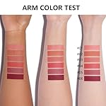Coral Pink Matte Lipstick Crayon for Women, 24 Hour Lipstick Lip Liner Pencil Long Lasting Waterproof Smudge Proof, Vegan & Cruelty-Free, Neutral lip liner marker Easy Application Full Coverage B02# - Image 5