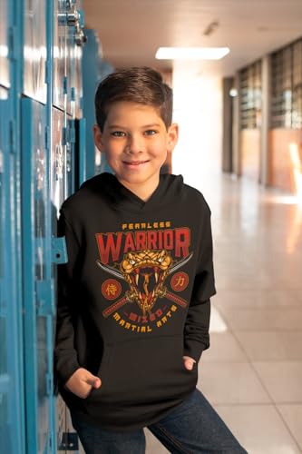 Sweat à capuche cobra et sabres samouraï pour enfant - 2
