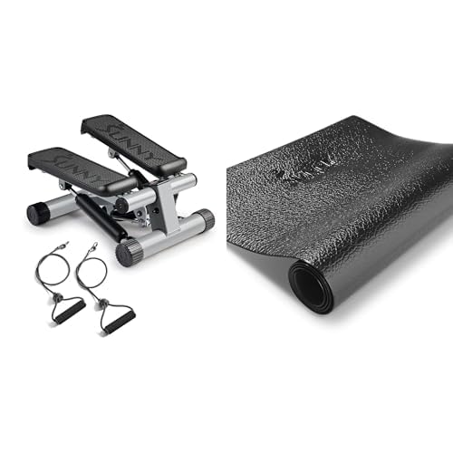 Mini Stepper Machine, Stair Stepper Exercise Equipment with Resistance Bands and LCD Monitor, Air Climber Stepping Fitness Machine for Home Workout - NO. 012-S