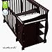 Storkcraft Portofino 5-in-1 Convertible Crib and Changer (Espresso) – Crib and Changing -Table Combo with 3 Drawers, Includes Baby Changing Pad, Converts to Full-Size Bed