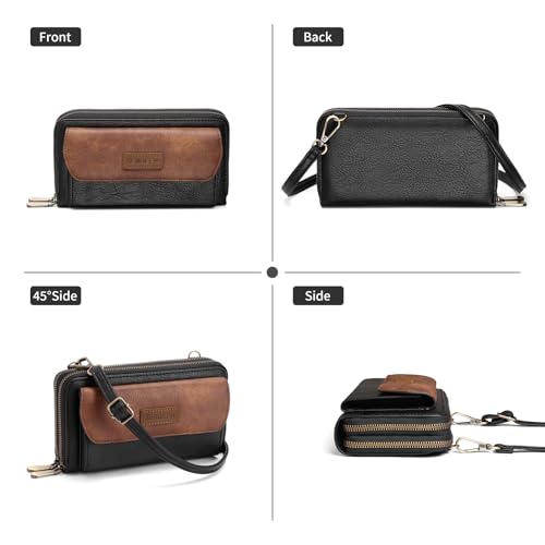 Image of SENDEFN Small Crossbody Phone Purses for Women Vegan Leather Crossbody Bags Shoulder Handbags